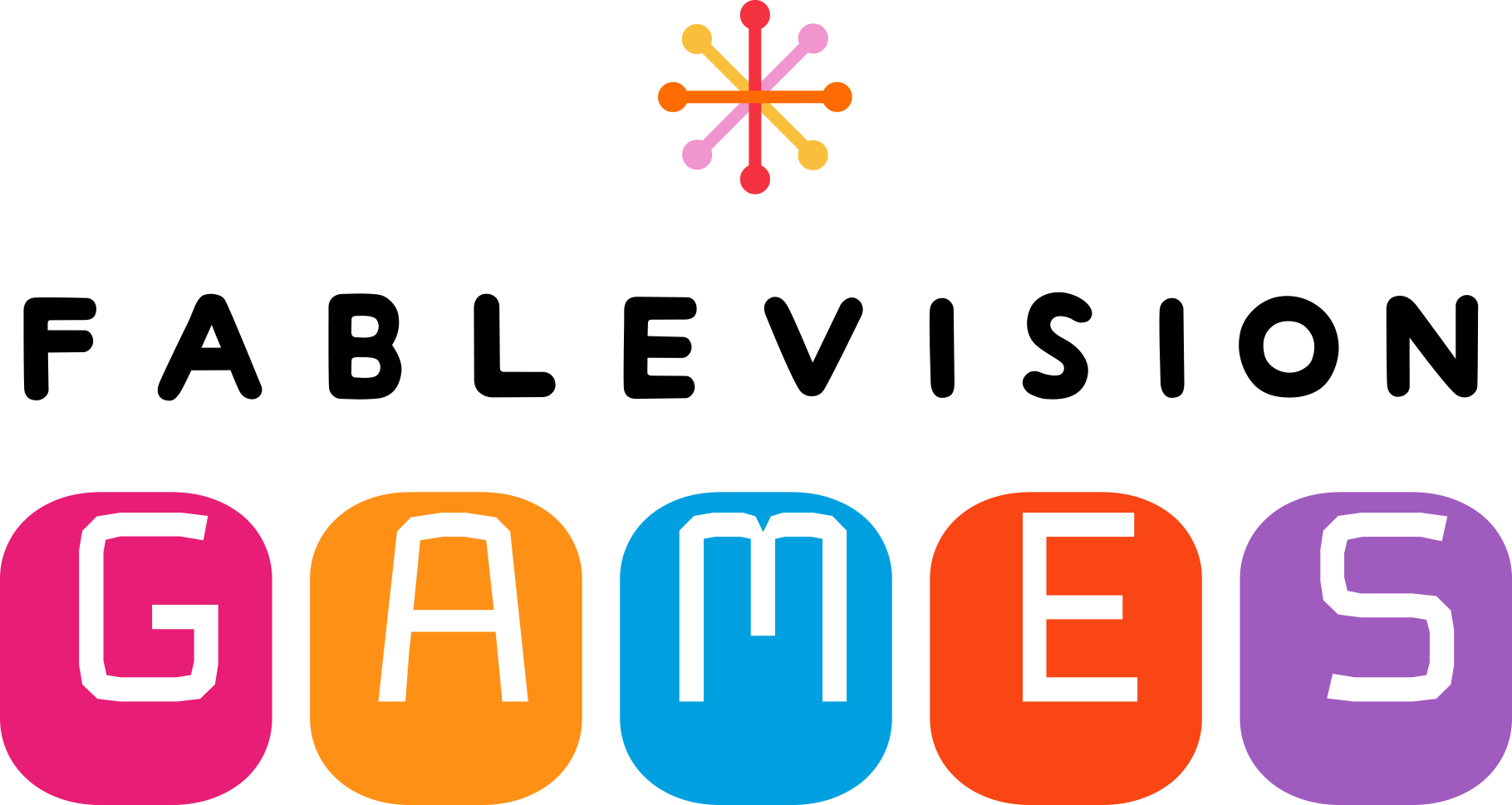 FableVision Games logo with a colorful asterisk and 'GAMES' in distinct colored blocks.